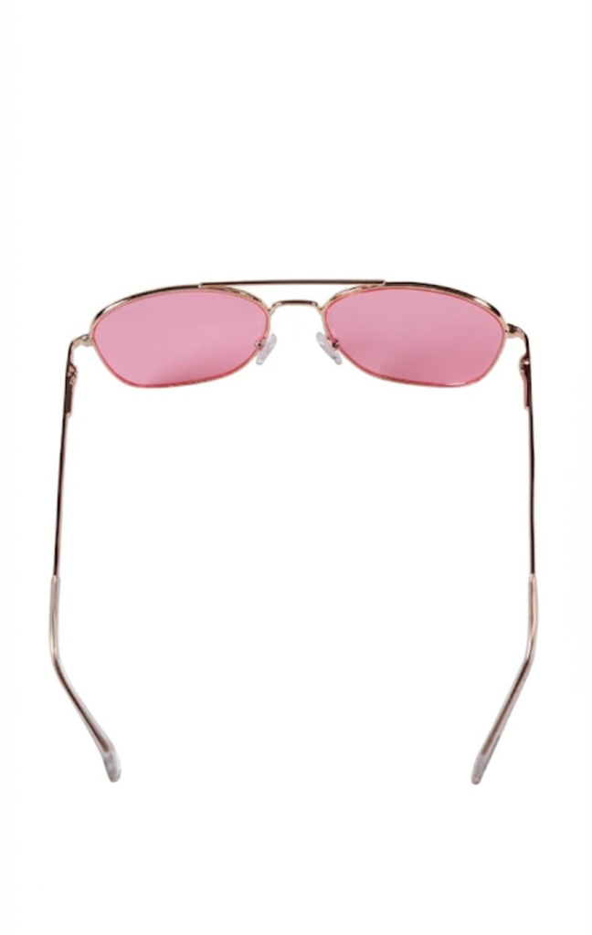 Lux Lenses Sunglasses Cat-eye UV400 Gold Pink Unisex - Image 6
