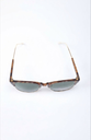 Lux Lenses Sunglasses Round UV Protection Brown Green Unisex - Image 1