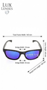 Lux Lenses Sunglasses UV400 Mirrored Black Blue Men - Image 3