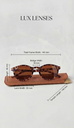 Lux Lenses Sunglasses Round UV400 Brown Unisex - Image 2
