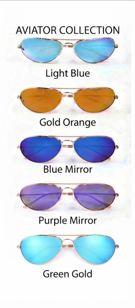 Lux Lenses Sunglasses Aviator UV Protection Gold Orange Unisex - Image 6