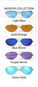 Lux Lenses Sunglasses Aviator UV Protection Gold Orange Unisex - Image 6