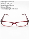 Classique Eyeglasses Frame Rectangle Full-Rim Purple Unisex Acetate - Image 6