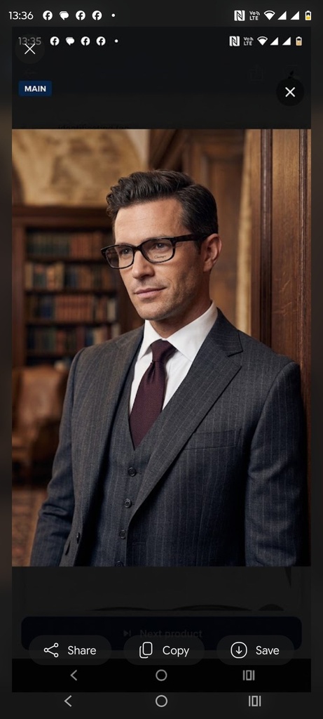 Classique Eyeglasses Frame Rectangle Full-Rim Black Unisex Acetate - Image 5