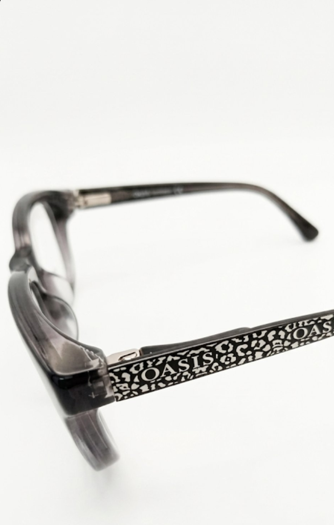 Oasis Eyeglasses Frame Rectangle Full-Rim Black Unisex Acetate Spring Hinge - Image 4