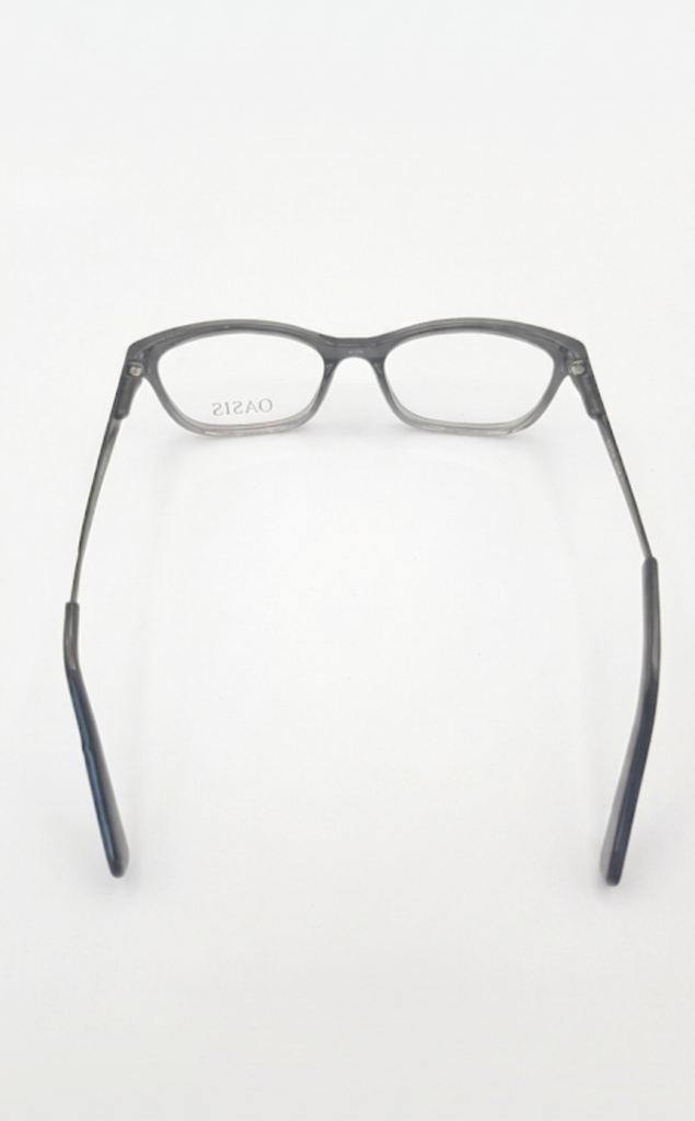 Oasis Eyeglasses Frame Rectangle Full-Rim Black Unisex Acetate Spring Hinge - Image 6
