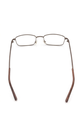 Classique Eyeglasses Frame Rectangle Full-Rim Bronze Men Metal - Image 6