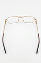 Brooksfield Eyeglasses Frame Rectangle Full-Rim Gold Men Metal - Image 3