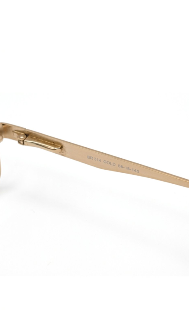 Brooksfield Eyeglasses Frame Rectangle Full-Rim Gold Men Metal - Image 4