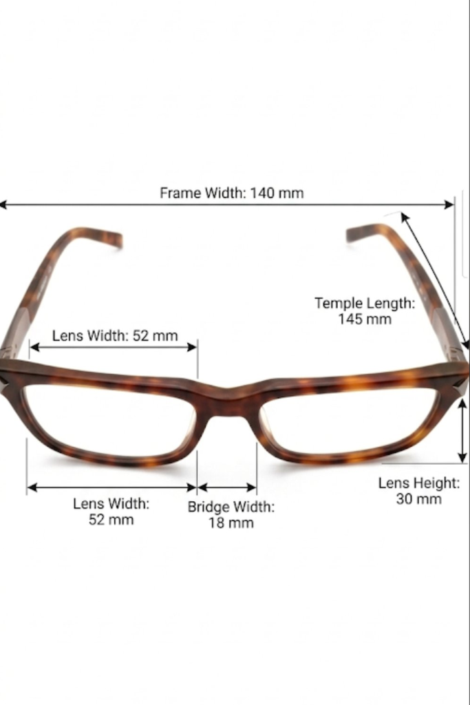 Brooksfield Eyeglasses Frame Rectangle Full-Rim Brown Unisex Acetate 135mm - Image 5