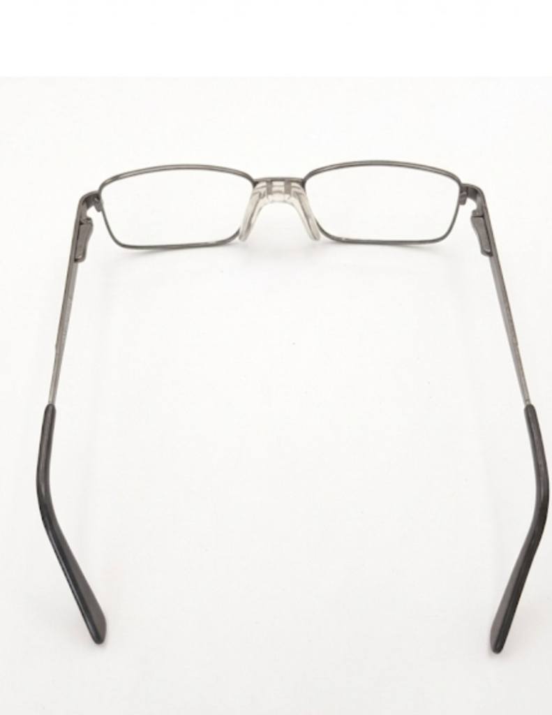 Brooksfield Eyeglasses Frame Rectangle Full-Rim Gray Men Metal - Image 3