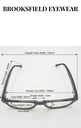 Brooksfield Eyeglasses Frame Rectangle Full-Rim Black Men Acetate - Image 3