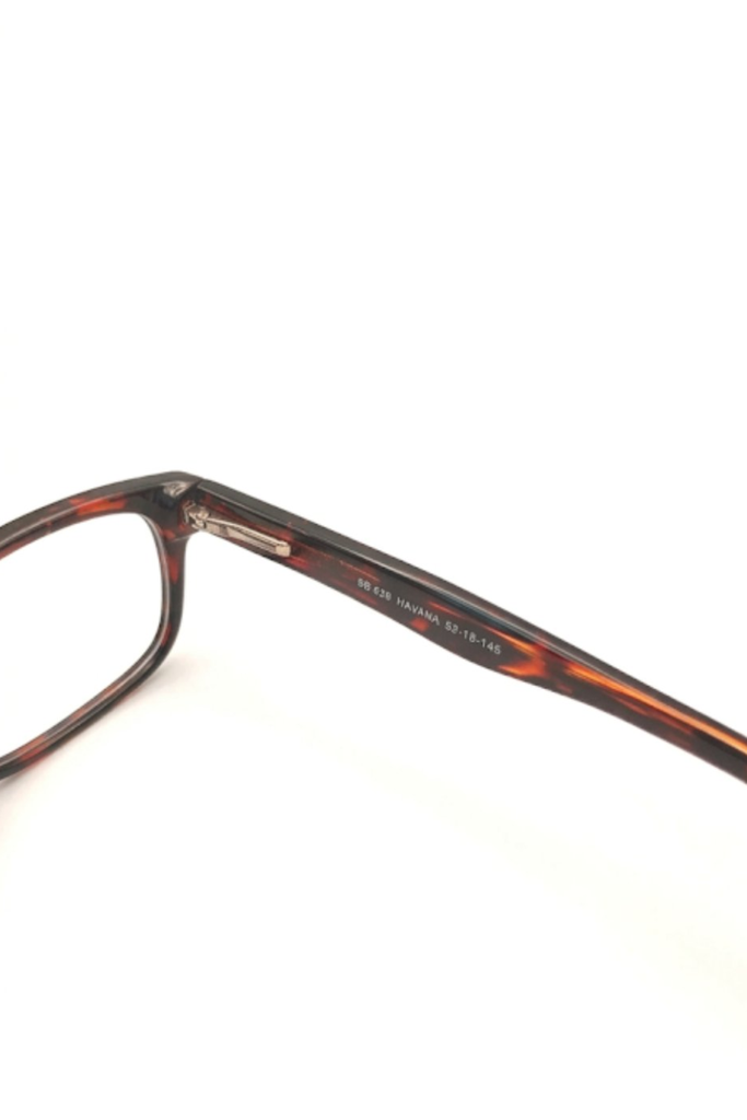 Brooksfield Eyeglasses Frame Rectangle Full-Rim Brown Unisex Acetate - Image 5