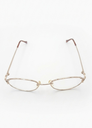 Classique Eyeglasses Frame Rectangle Semi-Rimless Gold Men Metal Plastic - Image 1