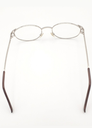 Classique Eyeglasses Frame Rectangle Semi-Rimless Gold Men Metal Plastic - Image 5