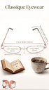 Classique Eyeglasses Frame Rectangle Full-Rim Brown Unisex Metal - Image 3