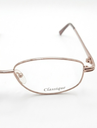 Classique Eyeglasses Frame Rectangle Full-Rim Brown Unisex Metal - Image 4