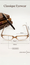 Classique Eyeglasses Frame Rectangle Full-Rim Gray Unisex Acetate - Image 4