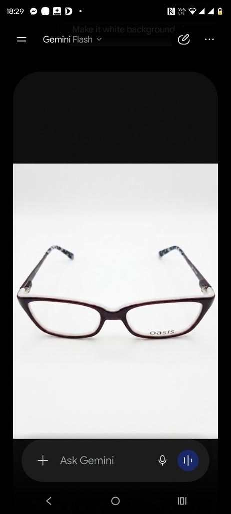 Oasis Eyeglasses Frame Cat-eye Full-Rim Blue Women Acetate - Image 6