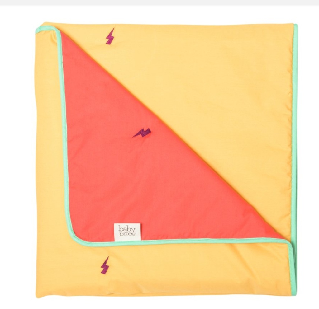 Baby Bites Swaddle Wrap Green Coral