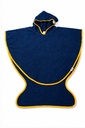 Baby Bites Bath Towel Navy Blue Yellow Small