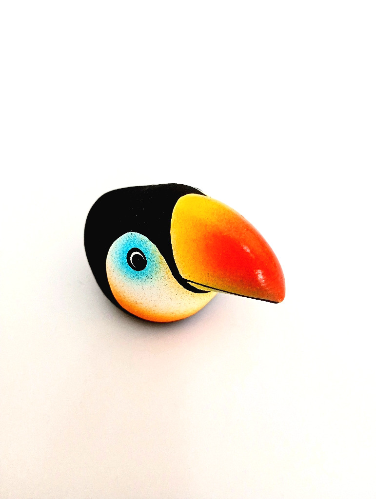 Arteciones Handmade Ceramic Toucan Figurine Hand-Painted Home Decor