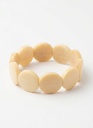 Arteciones Handmade Tagua Bracelet Beige Eco Natural Gift