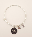 Urban Leaves ULIN023VS Bracelet Bangle Silver Metal Bangle Letter W Vintage Silver Women