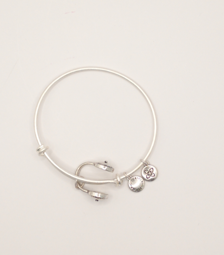 Urban Leaves ULUS002VS Bracelet Charm Bangle Silver Metal Bangle Headphones Vintage Silver Unisex