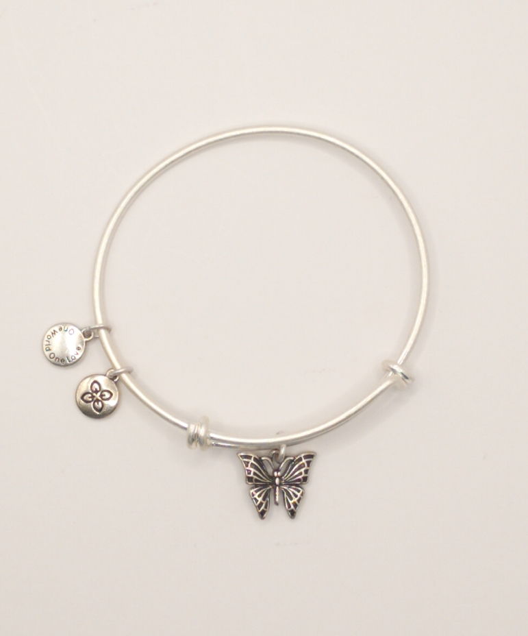 Urban Leaves ULNA003VS Bracelet Bangle Silver Metal Bangle Butterfly Vintage Silver Women