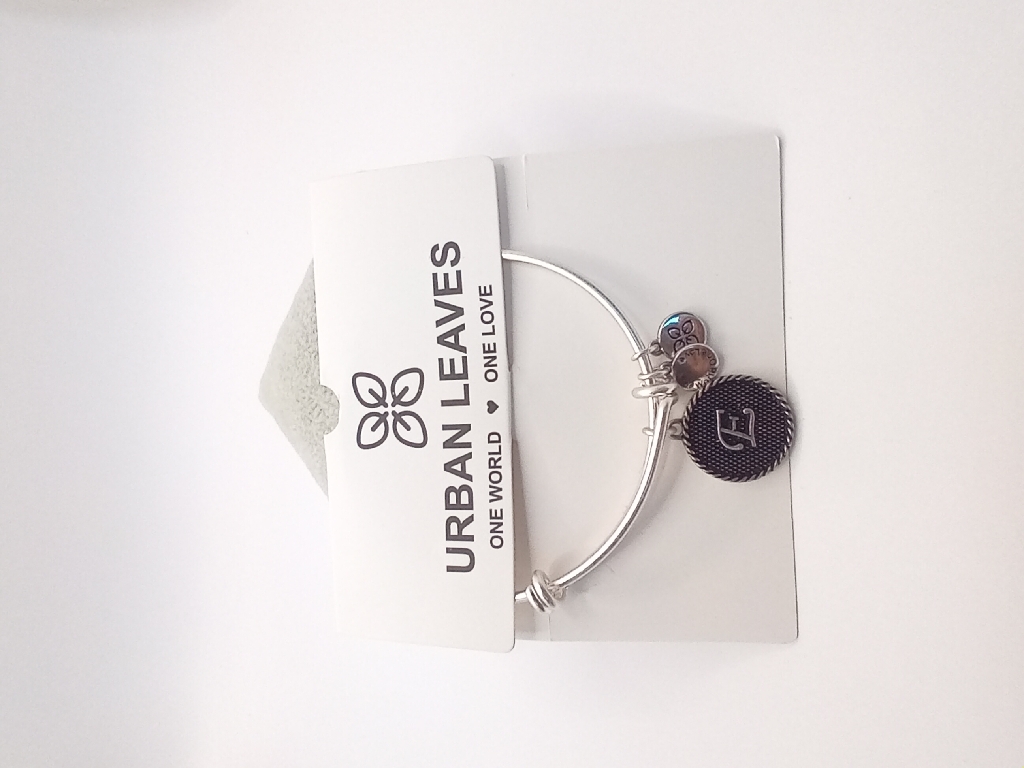 Urban Leaves ULIN005VS Bracelet Charm Bangle Silver Metal Bangle Letter E Vintage Silver Women