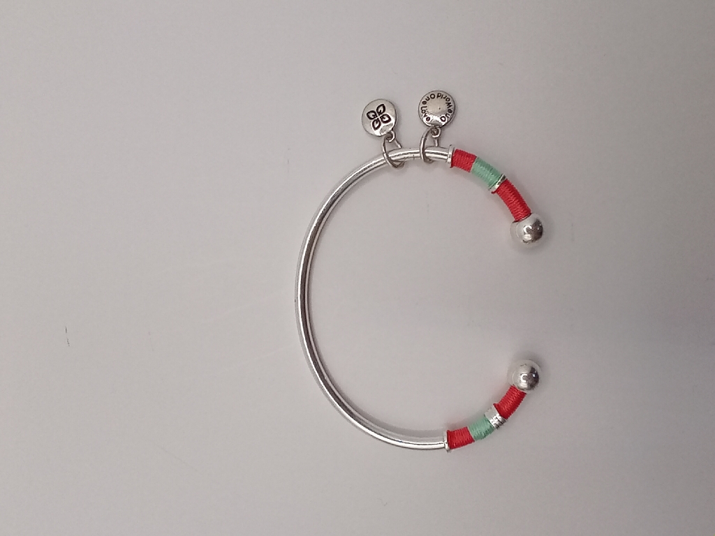 URBAN LEAVES ULBO003VS Bracelet Charm Silver Metal, Fabric Bangle Gypsy Silver Women