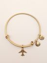 Urban Leaves ULUS004VG Bracelet Bangle Gold Metal Bangle Jetplane Vintage Gold Unisex