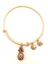 Urban Leaves German Design One World One Love Pineapple Bangle Gold Tone
