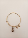 Urban Leaves ULFR001VG Bracelet Charm Gold Metal Bangle Pineapple Gold Tone Women