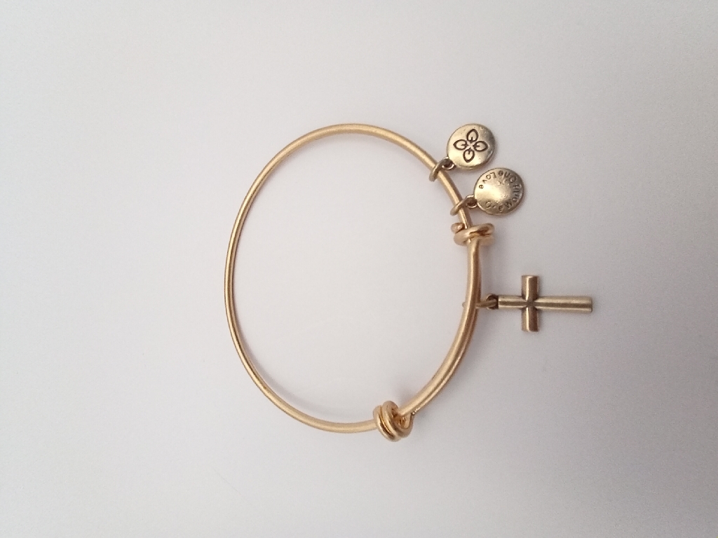 Urban Leaves ULBE001VG Bracelet Charm Gold Metal Bangle Cross Gold Tone Unisex