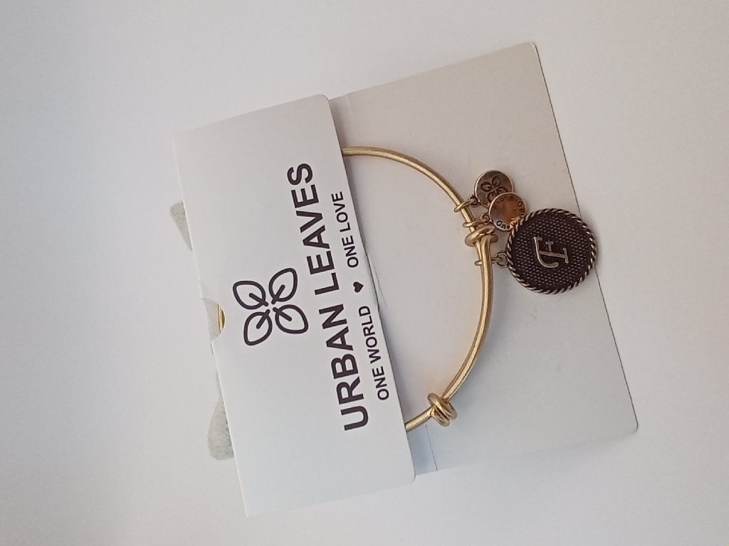 Urban Leaves ULIN006VG Bracelet Bangle Gold Metal Bangle Letter F Vintage Gold Unisex
