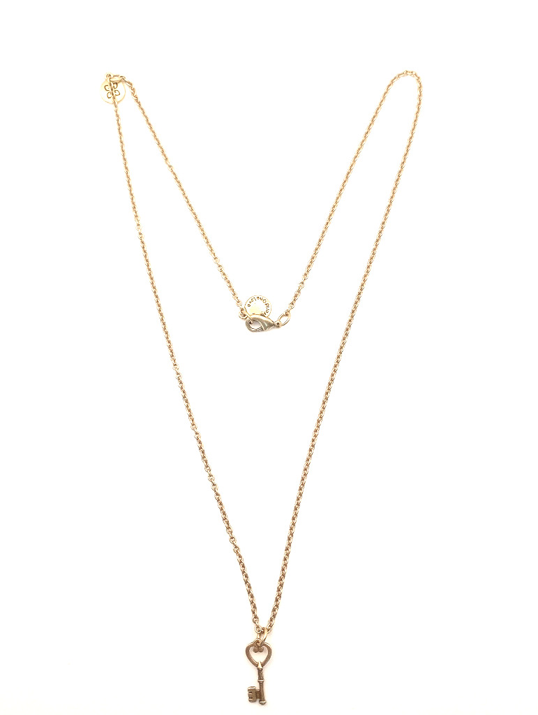 Urban Leaves German Design Key Necklace Vintage Gold Women 18 Inch