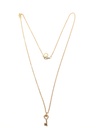 Urban Leaves German Design Key Necklace Vintage Gold Women 18 Inch