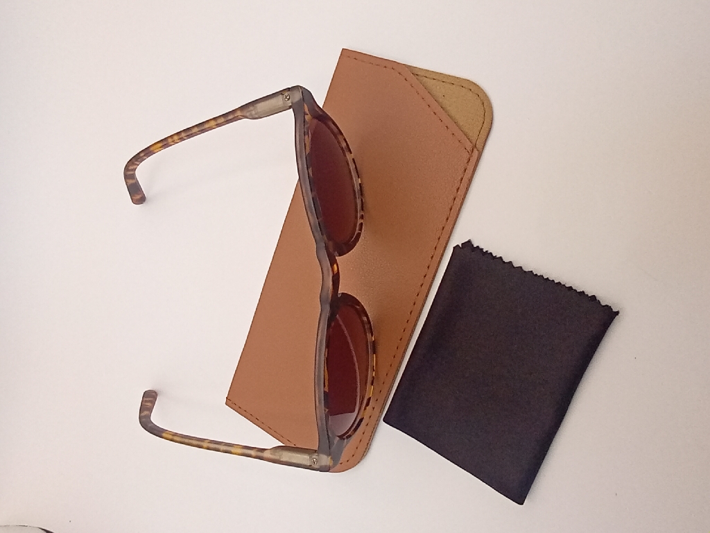LUX-LENSED 3016BRNBRN Sunglasses Unisex Brown Round Brown Plastic