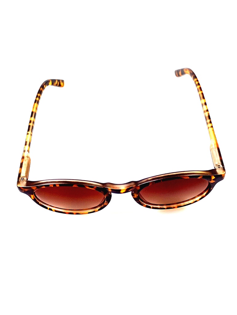 Lux Lenses Sunglasses Round UV400 Brown Unisex