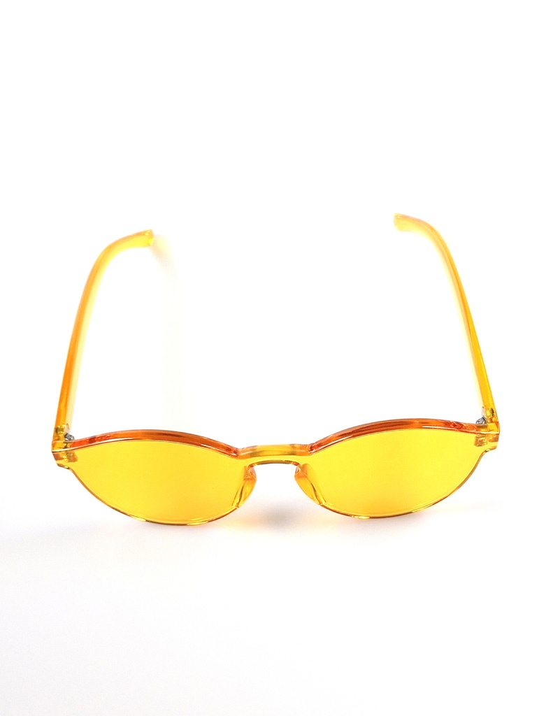 Lux Lenses Sunglasses Cat-eye UV400 Mirrored Yellow Unisex