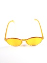 Lux Lenses Sunglasses Cat-eye UV400 Mirrored Yellow Unisex