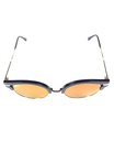 Lux Lenses Sunglasses Cat-eye UV400 Mirrored Black Brown Unisex