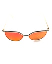 Lux Lenses Sunglasses UV400 Mirrored Gold Red Unisex