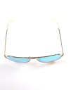 Lux Lenses Sunglasses Aviator UV400 Mirrored Gold Green Unisex