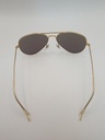 LUX-LENSES LTD SG17SUPB1010BLUGLD Sunglasses Unisex Blue Mirrored Aviator Gold Metal, Plastic