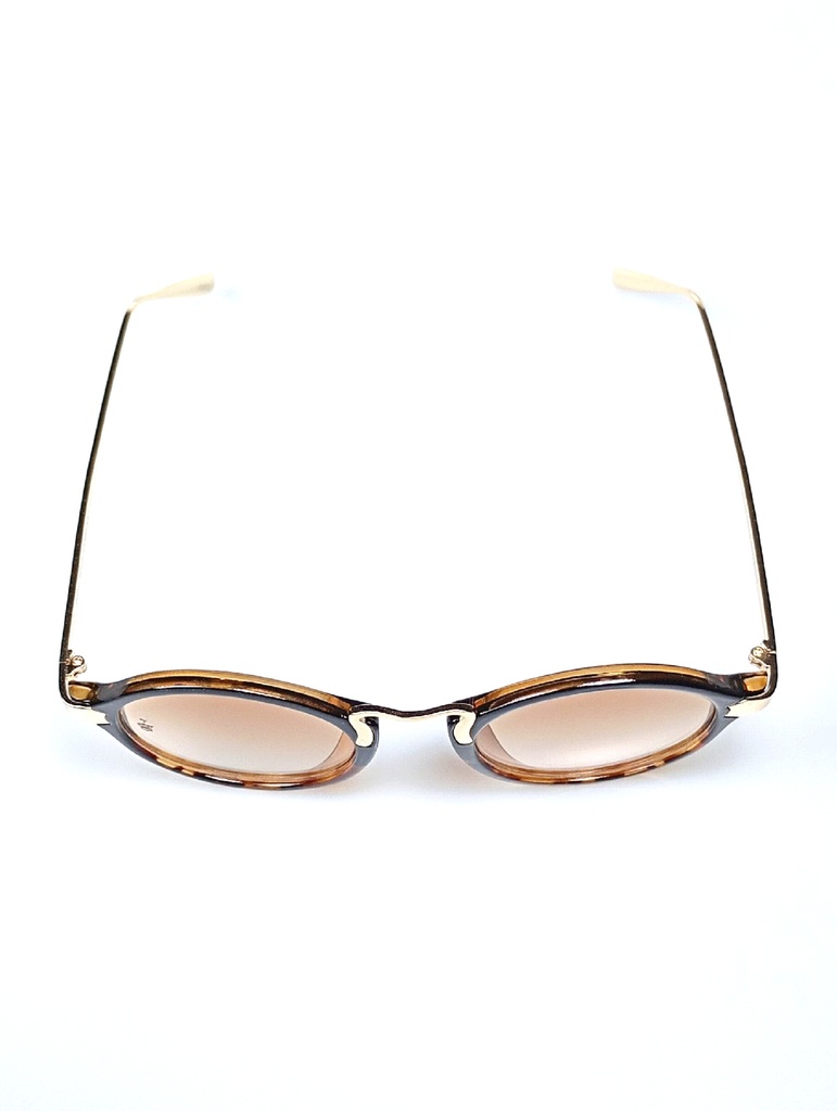 Lux Lenses Sunglasses Oval UV400 Gradient Brown Unisex