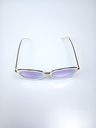 Lux Lenses 1025PURWHI Sunglasses Unisex Silver