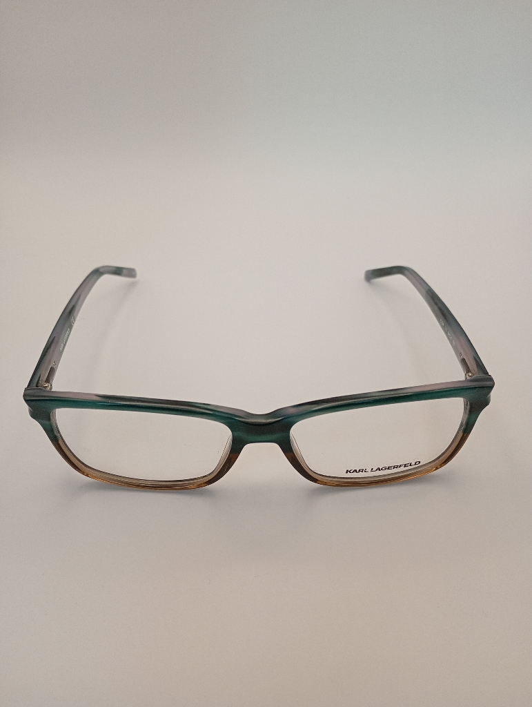 Karl Lagerfeld KL804-142 Eyewear Eyeglasses/Prescription Clear Full-Rim Rectangle Unisex Standard Barrel Hinge Blue Plastic